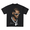 Vintage Hip-Hop Graphic T-Shirt for Men - Cotton Tee