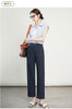 High-Waisted Lightweight Cropped Pants for Women