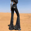 High Waist Vintage Slim Micro-flare Jeans for Women