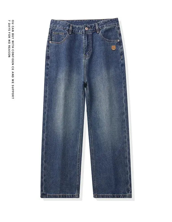 Men's American Retro Baggy Wide Leg Denim Jeans