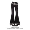 High Waist Vintage Slim Micro-flare Jeans for Women