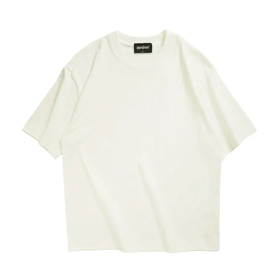 WAVLATII 260 GSM Casual Oversized T-Shirts for Men