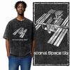 Printed Cotton Acid Washed Astronaut T-Shirt for Men