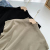 Mock Neck Solid Knit Vest for Office Ladies
