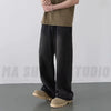 Men's Loose Denim Casual Jeans in Distressed Blue