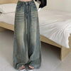 Y2K High Waist Loose Jeans for Women - Retro Vintage Style