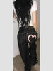 Y2K Wide Fit Women's Baggy Denim Jeans in Light Plaid