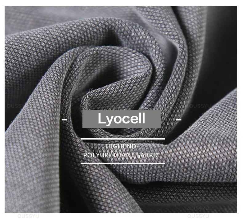 Men's Summer Loose Lyocell Jeans with Drawstring Waist