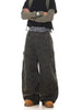 Camouflage Denim Baggy Wide-leg Pants for Men