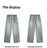 Men's Casual Loose Straight Jeans - 100% Cotton