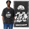 Printed Cotton Acid Washed Astronaut T-Shirt for Men
