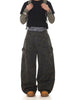 Camouflage Denim Baggy Wide-leg Pants for Men