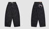 Y2K Wide Fit Women's Baggy Denim Jeans in Light Plaid