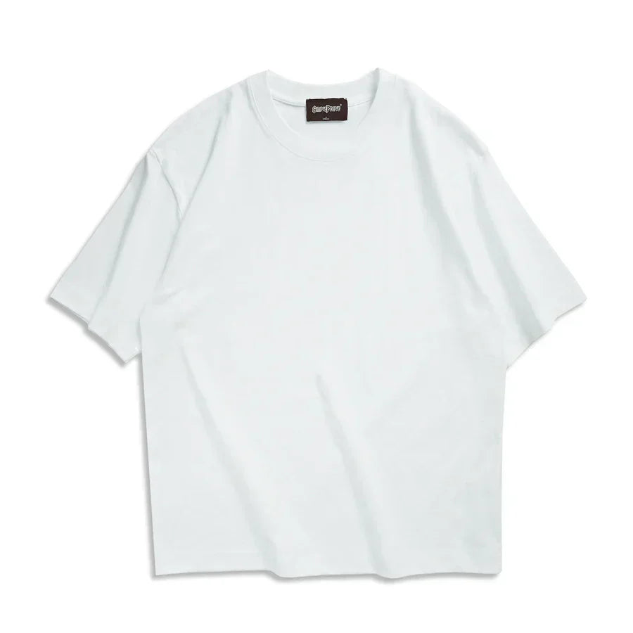 WAVLATII 260 GSM Casual Oversized T-Shirts for Men