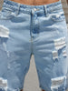 Water Buffalo Denim Casual Shorts for Men - Summer Style
