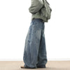 Men's Wide Leg Denim Jeans for Casual Streetwear