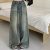 Y2K High Waist Loose Jeans for Women - Retro Vintage Style