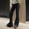 Flare Bootcut Pants for Women - Slim Low-Waisted Design