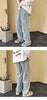 Y2K Embroidered Straight Denim Jeans for Men