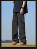 Loose Polyester Men's Jeans for Casual Spring and Autumn