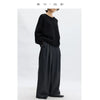 Wool Wide-Leg Trousers for Women - Casual Party Pants