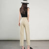 High-Waisted Lightweight Cropped Pants for Women
