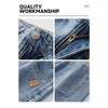 Men's American Retro Baggy Wide Leg Denim Jeans