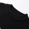 Oversized Letter Jacquard Knit Pullover for Women