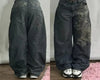 Vintage Washed Baggy Jeans for Women - Y2K Wide Leg Style