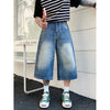 Men's Vintage High Waist Wide Leg Denim Jeans for Casual Wear