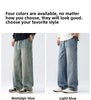 Men's Casual Loose Straight Jeans - 100% Cotton