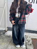 Embroidered Patchwork Denim Jeans for Women - Vintage Style