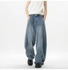IEFB Wide Leg Baggy Men's Denim Pants - Summer Style