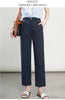 High-Waisted Lightweight Cropped Pants for Women