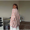 Oversized Letter Jacquard Knit Pullover for Women