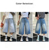 Men's Vintage High Waist Wide Leg Denim Jeans for Casual Wear
