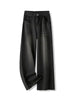 Y2K High Waist Baggy Women's Jeans in Black Gray