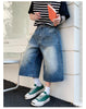 Men's Vintage High Waist Wide Leg Denim Jeans for Casual Wear