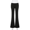 Flare Bootcut Pants for Women - Slim Low-Waisted Design