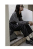Korean Oversized Blouse with Detachable Tie for Women