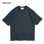 WAVLATII 260 GSM Casual Oversized T-Shirts for Men