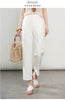 High-Waisted Lightweight Cropped Pants for Women