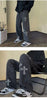 Y2K Embroidered Straight Denim Jeans for Men