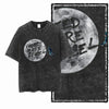 Printed Cotton Acid Washed Astronaut T-Shirt for Men