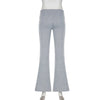 Flare Bootcut Pants for Women - Slim Low-Waisted Design