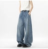 IEFB Wide Leg Baggy Men's Denim Pants - Summer Style