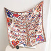 Fashion Gorgeous Printing Mesh Red Style Contrast Color Silky Scarf