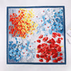 Fashion Gorgeous Printing Mesh Red Style Contrast Color Silky Scarf
