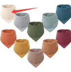 Baby Headscarf, Saliva Bib, Pure Cotton